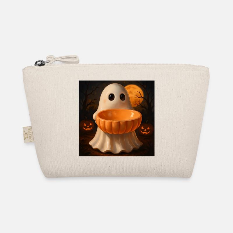 Grusel Halloween Geist Geschenk Bio-Täschchen