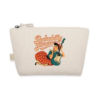 Rockabilly Forever Air Kiss Woman 50s Gift - Organic Pouch - nature - Front