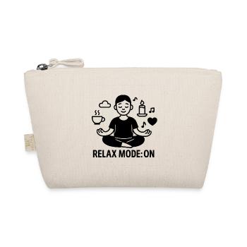 Relaxation meditation with chill design - Organic Pouch - nature - Front