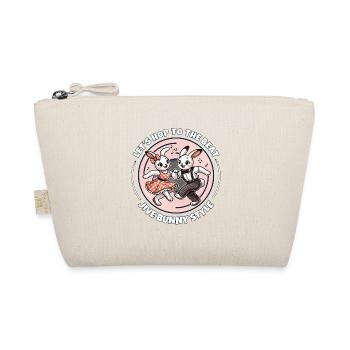 Couple de lapins dansants rockabilly rétro - Trousse biologique - nature - Devant