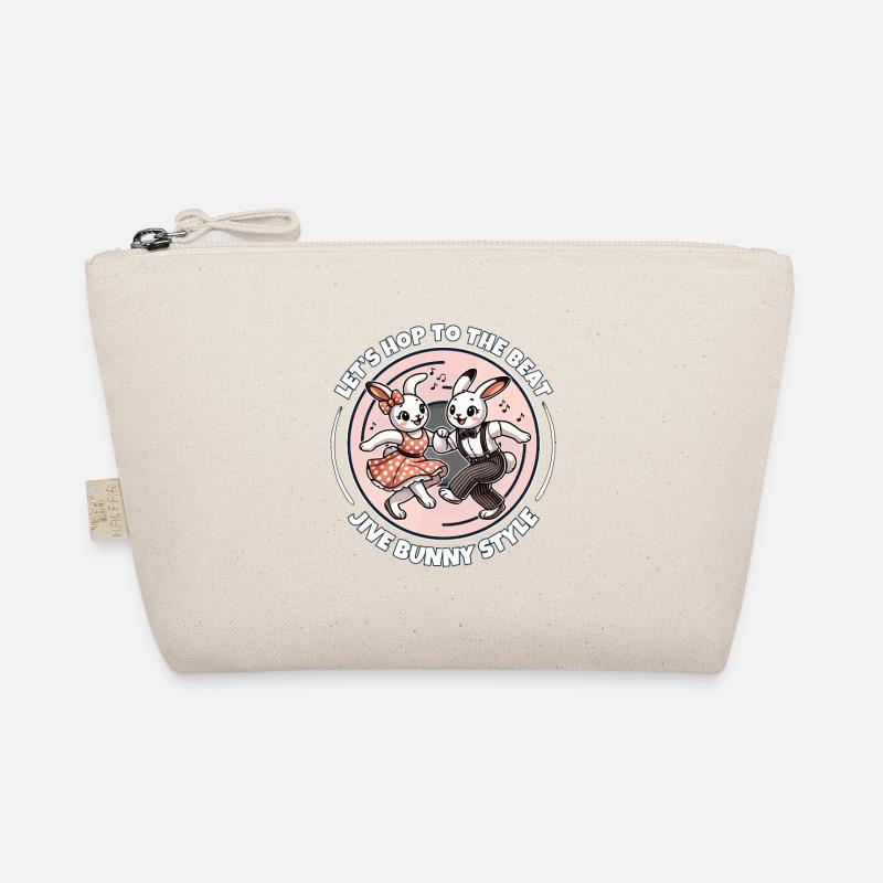 Couple de lapins dansants rockabilly rétro Trousse biologique