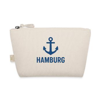 Hamburg with anchor - Organic Pouch - nature - Front