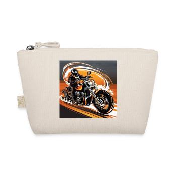 Motorcyclists in Dynamics - Style - Biker Art Design - Organic Pouch - nature - Front