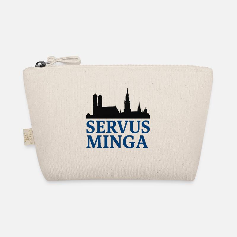 Servus Minga Silhouette Design - Bio-Täschchen - Natur