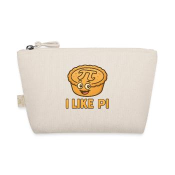 Pi cake with funny face - Organic Pouch - nature - Front