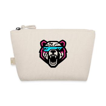 Cyber bear with neon visor - Organic Pouch - nature - Front