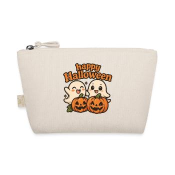 Cute Ghosts Halloween Design - Organic Pouch - nature - Front
