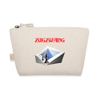 ZUGZWANG, Chess, Strategy and Optical Art - Organic Pouch - nature - Front