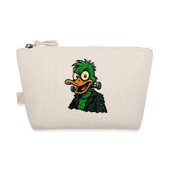 Frankenquack – Crazy Halloween Duck - Organic Pouch - nature - Front