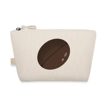 Minimalist Coffee Bean Illustration - Organic Pouch - nature - Front
