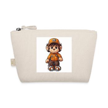 Monkey Skateboard Deck - Bio-Täschchen - Natur - Vorne
