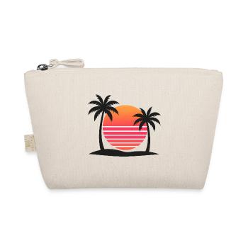 Tropical sunset with palm trees - Organic Pouch - nature - Front