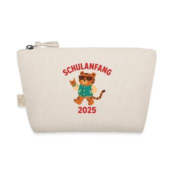 Schulanfang 2025 Tiger - Bio-Täschchen - Natur - Vorne