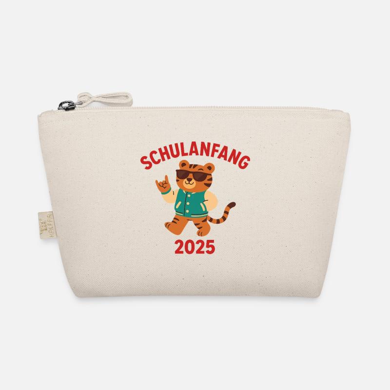 Schulanfang 2025 Tiger - Bio-Täschchen - Natur