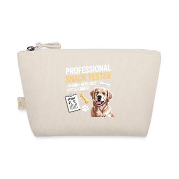 Dog Snack Tester Resume Available Joke  - Organic Pouch - nature - Front