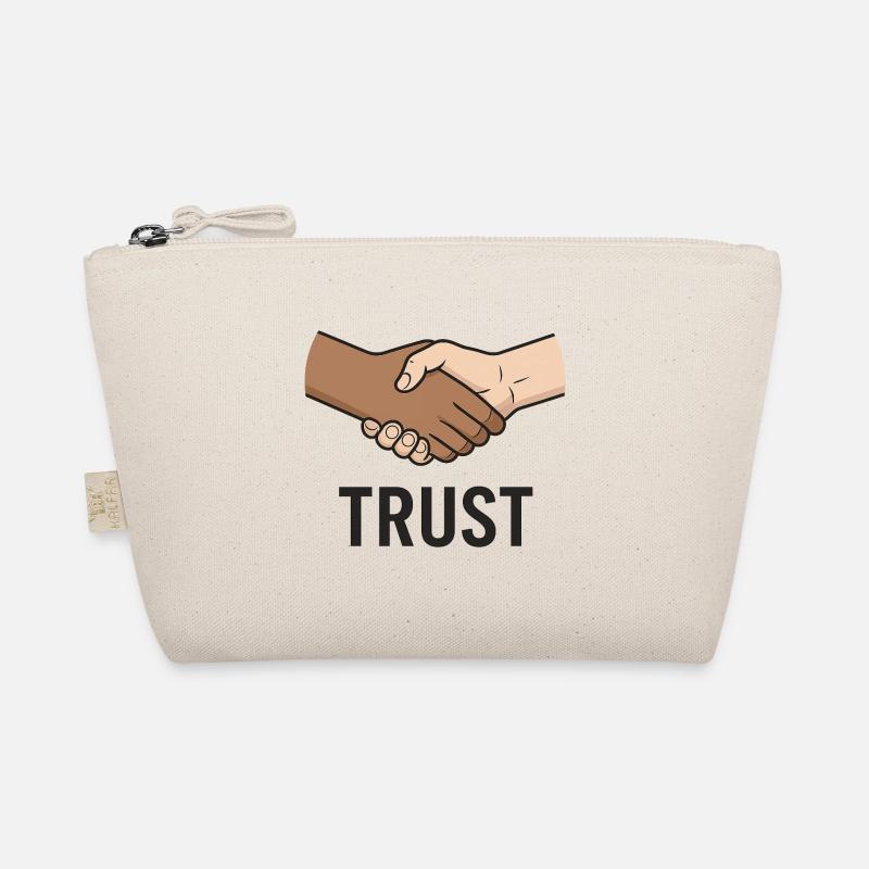 Faires Handshake-Symbol-Design - Bio-Täschchen - Natur