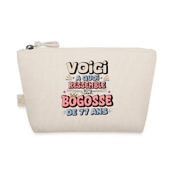 77th Birthday Humor - Organic Pouch - nature - Front