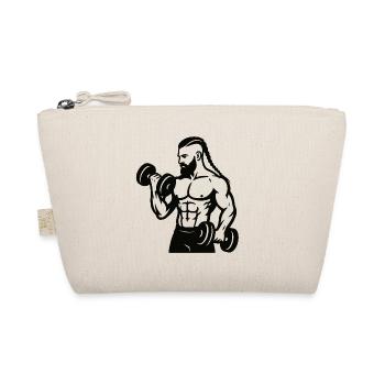 Muscle strength during dumbbell training #nordicwarrior - Organic Pouch - nature - Front