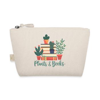 Plants And Books Quote - Organic Pouch - nature - Front