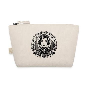 Self-confidence, attitude – woman, headphones, city - Organic Pouch - nature - Front