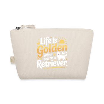 Life Is Golden Retriever Citation Design - Trousse biologique - nature - Devant