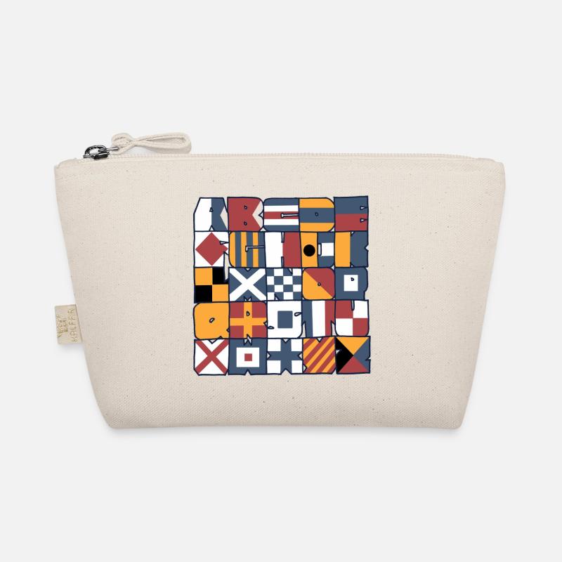 Nautical flags - Organic Pouch - nature
