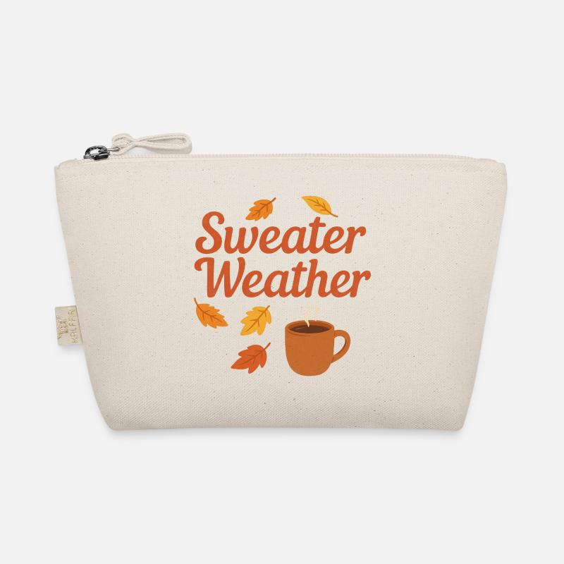 sweater weather - Bio-Täschchen - Natur