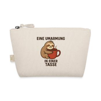 Cute sloth with coffee cup - Organic Pouch - nature - Front