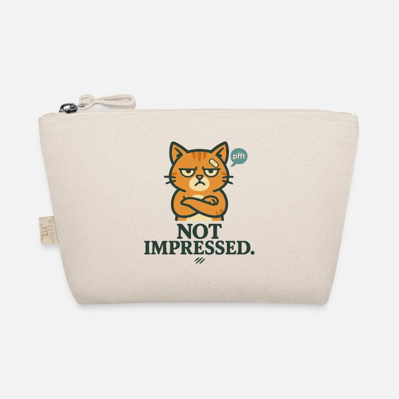 Not Impressed – Grumpy-Katze Bio-Täschchen