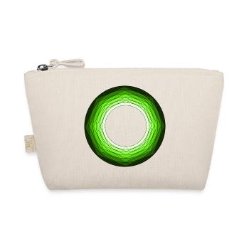 Vivid Green circles - Organic Pouch - nature - Front