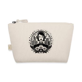 Underground Scene Passage – Woman with Headphones - Organic Pouch - nature - Front