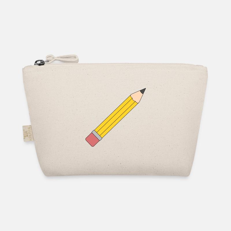 Lebendige gelbe Bleistift-Illustration - Bio-Täschchen - Natur