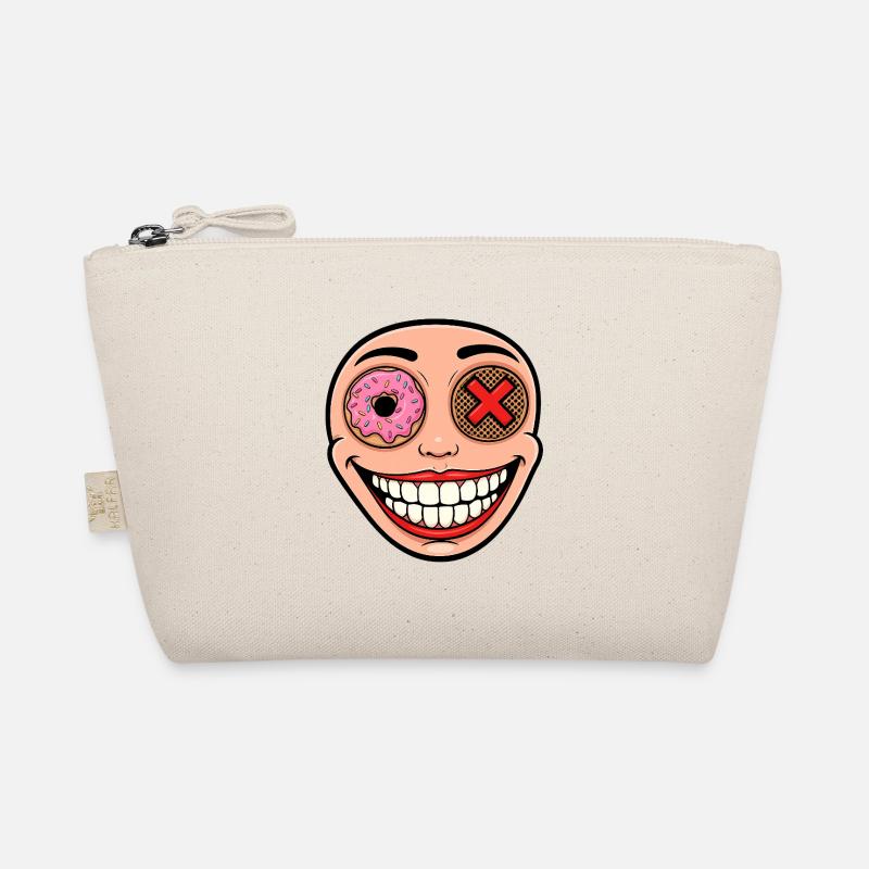 Sourire éclectique avec beignet et pétale - Trousse biologique - nature