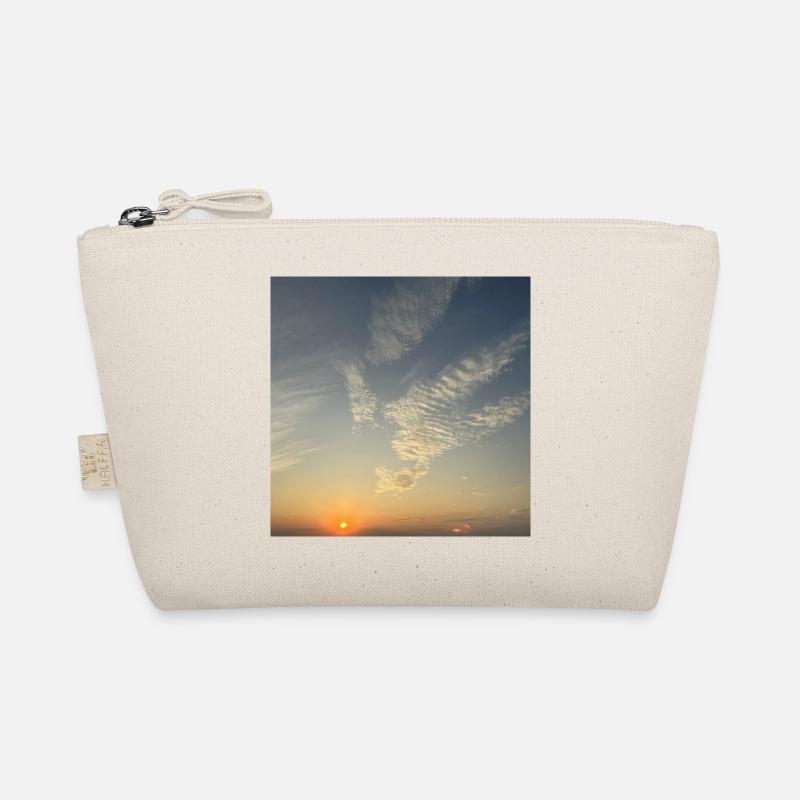 Evening sky with sea of clouds Organic Pouch