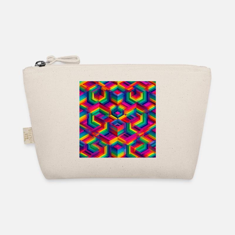 Illusion 3D géométrique colorée Trousse biologique
