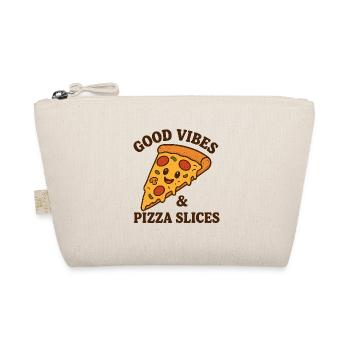 Illustration de tranche de pizza heureuse - Trousse biologique - nature - Devant