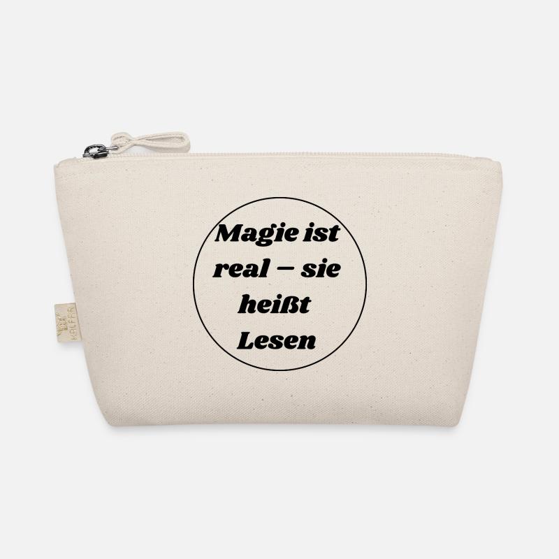 Magie ist real - sie heißt Lesen - Bio-Täschchen - Natur
