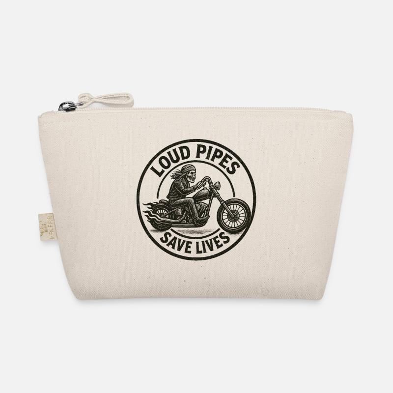 Laute Rohre retten Leben Motorrad-Design Bio-Täschchen