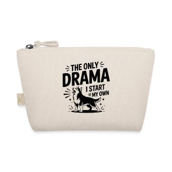 Funny Husky Drama Queen Tee Dog Lover  - Organic Pouch - nature - Front