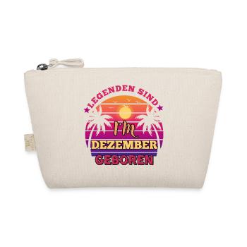 Legends Are Born in December - Birthday - Organic Pouch - nature - Front