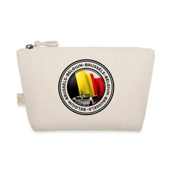 Brüssel Landmark Flagge Illustration - Bio-Täschchen - Natur - Vorne