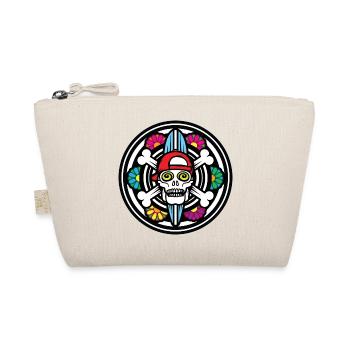 Surf Skull - Organic Pouch - nature - Front