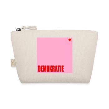 Politik Demokratie Herz - Bio-Täschchen - Natur - Vorne