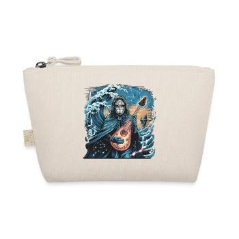 Mystic Ocean Wave with Ghostly Musician - Organic Pouch - nature - Front