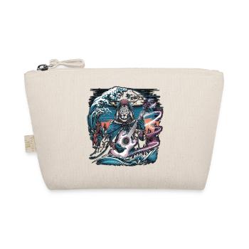Mystic Night Guitarist Illustration - Organic Pouch - nature - Front