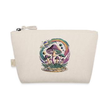 Psychedelic Space Mushroom Fantasy - Organic Pouch - nature - Front