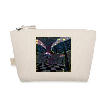 Psychedelic Mushroom Forest Scene - Organic Pouch - nature - Front