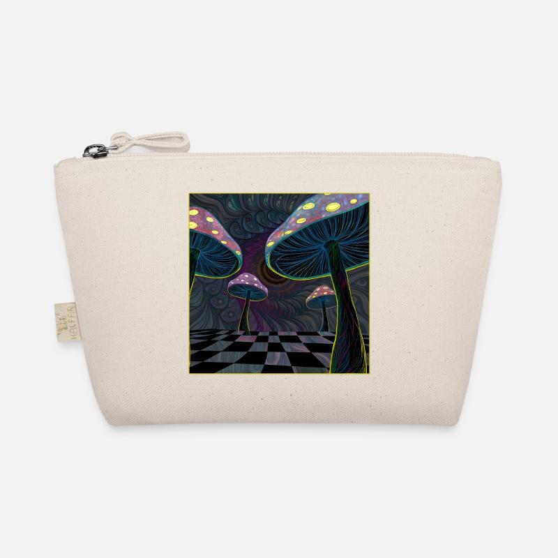 Psychedelic Mushroom Forest Scene Organic Pouch