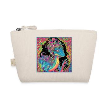 Psychedelic Forest Dragon Illustration - Organic Pouch - nature - Front