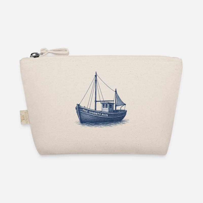 Das Shanty Man Nautical Boat Design - Bio-Täschchen - Natur